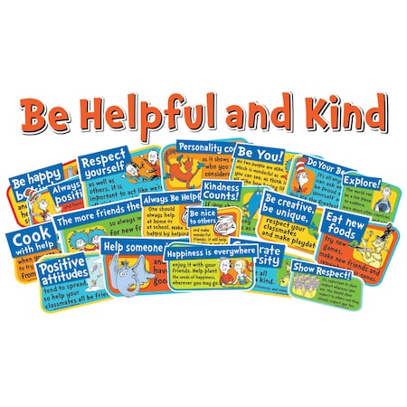 Eureka Dr. Seuss Be Kind and Helpful Bulletin Board Set 847040